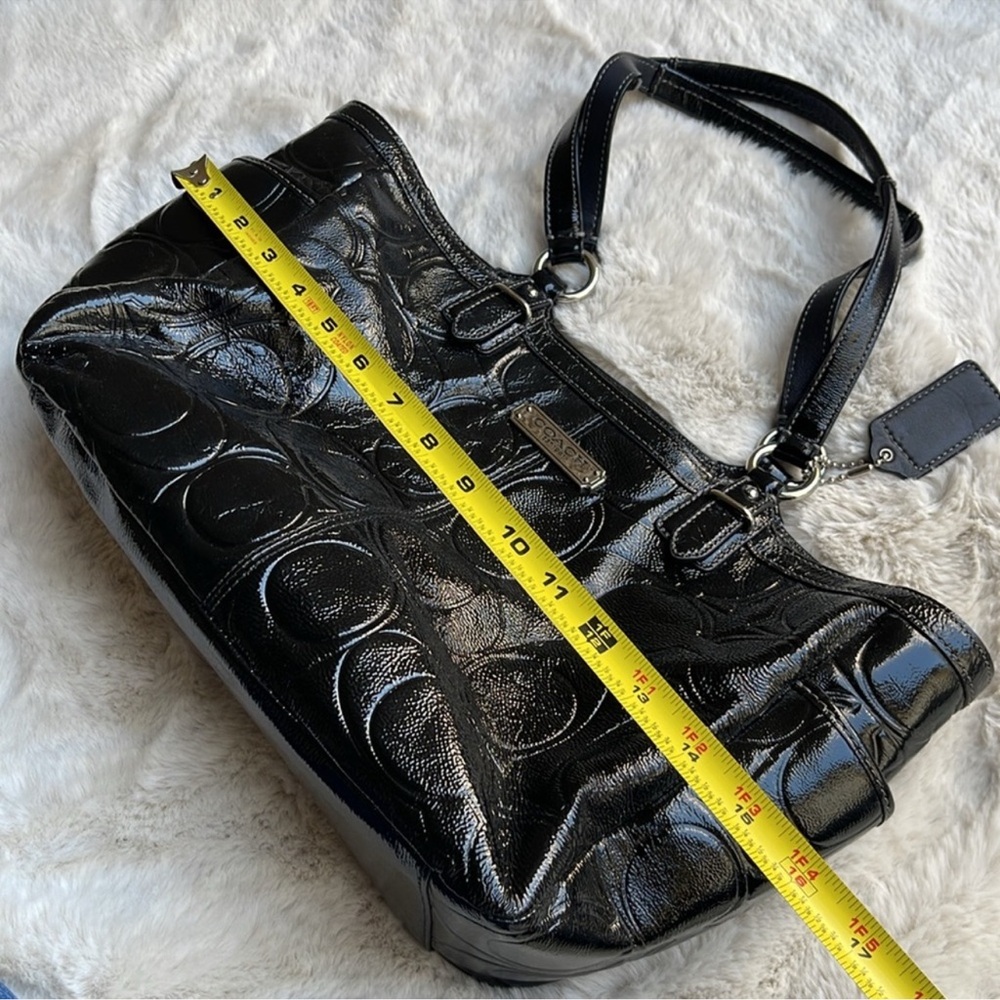 Coach Black patent  Leather Tote Bag - Picture 6 of 11
